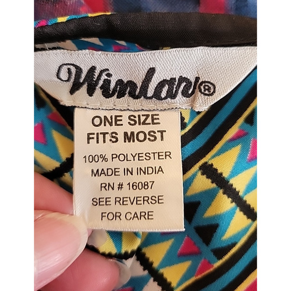 Winlar Midi Kaftan Peacock Feather Colorful Summer Poolside Vacation One Size - Picture 6 of 8